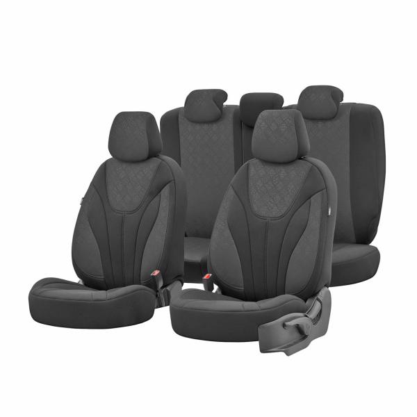 Auto Sitzbezug Set Universal Vorne und Hinten Komfortabel Komplett Set